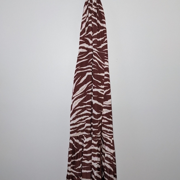 NWT Paige Dresses Jade Halter Zebra Stripe Animal Print Midi Dress Size XS - Picture 12 of 15